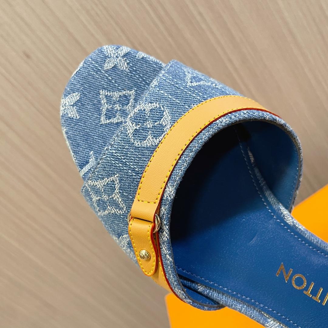 Louis Vuitton Helios Flat Sandal    - FashionPlug