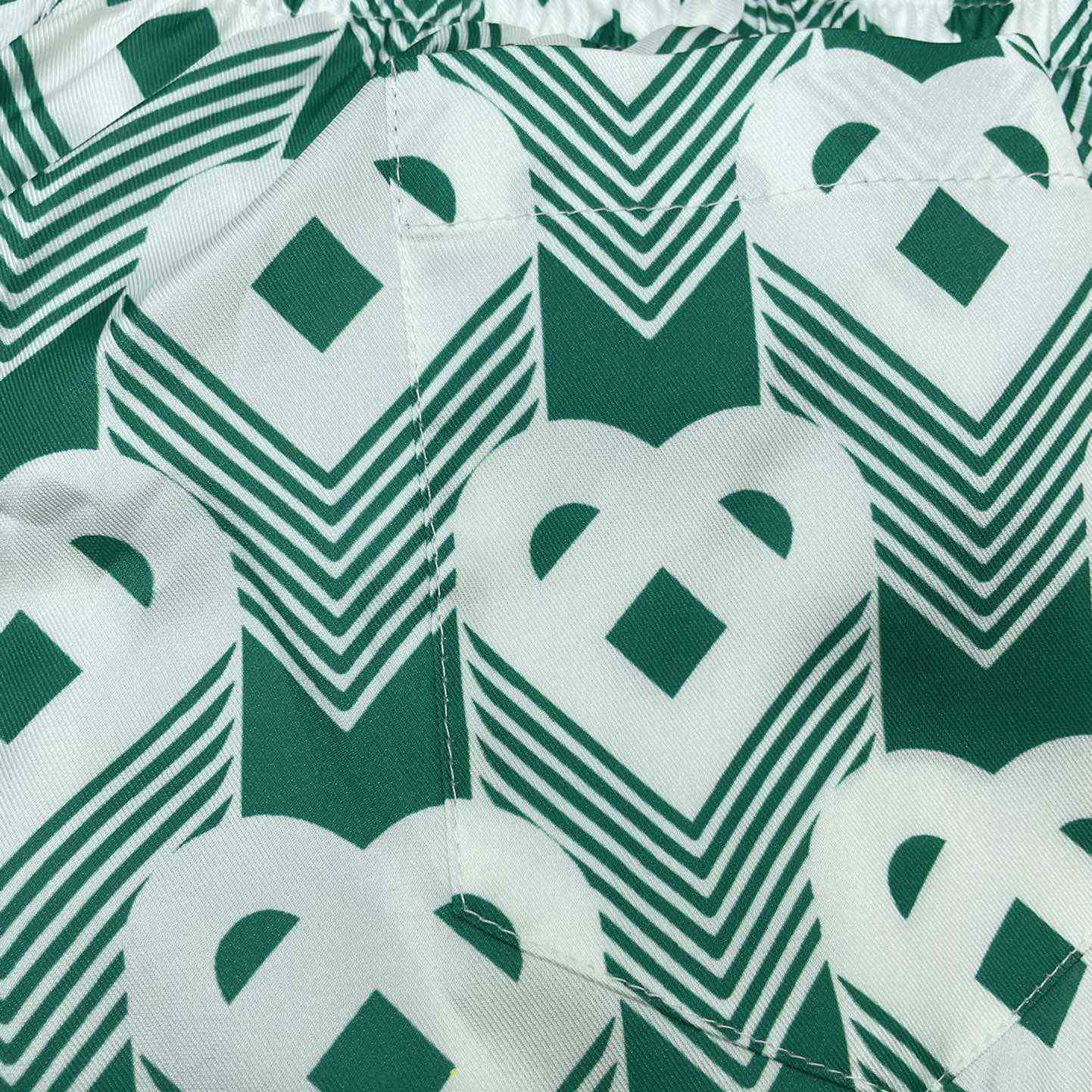 Casablanca Silk Shorts With Drawstring 'Heart Monogram Sport'     CA3483 - FashionPlug