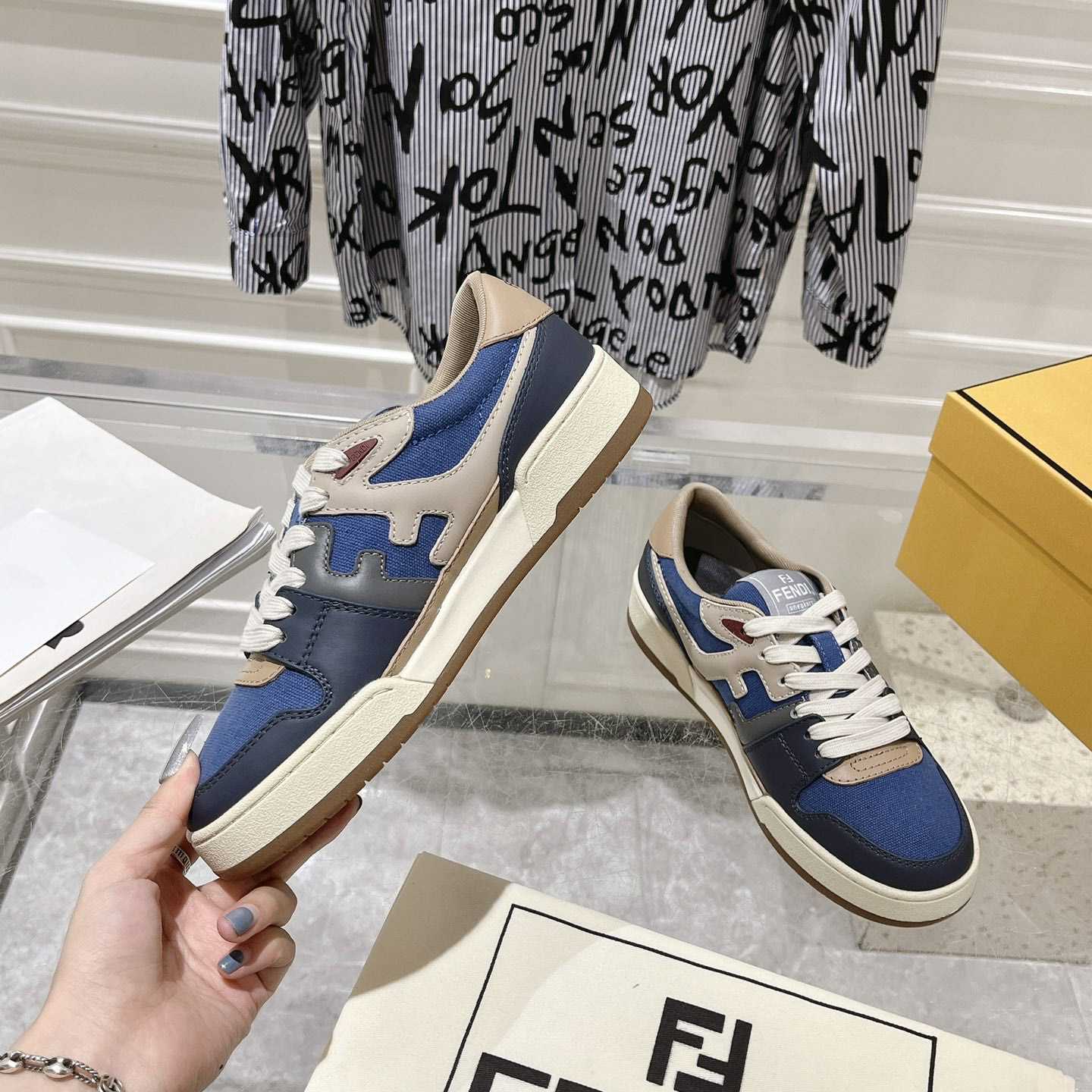 Fendi Match Sneakers - FashionPlug