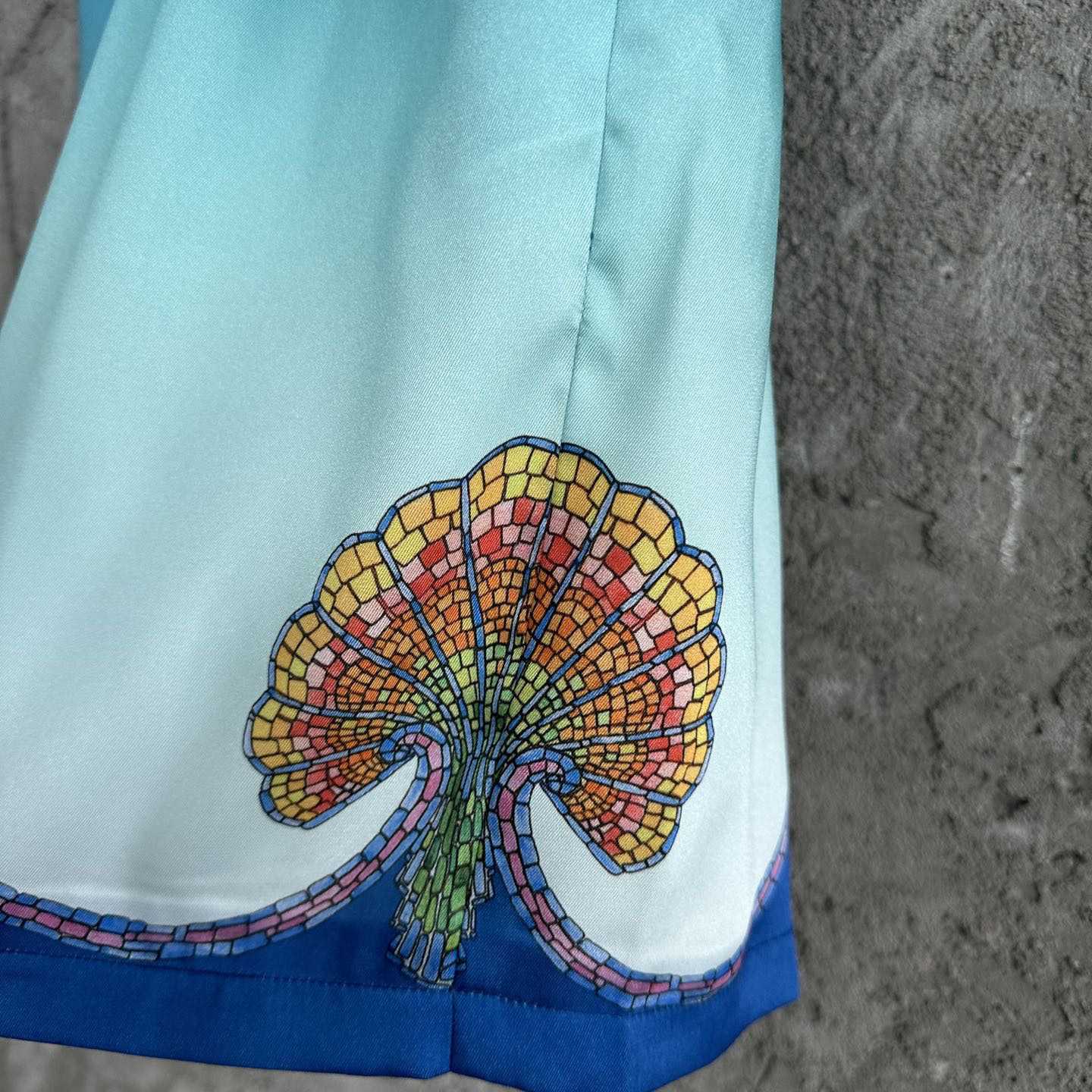 Casablanca Silk Shorts With Drawstring 'Coquillage Color' - FashionPlug