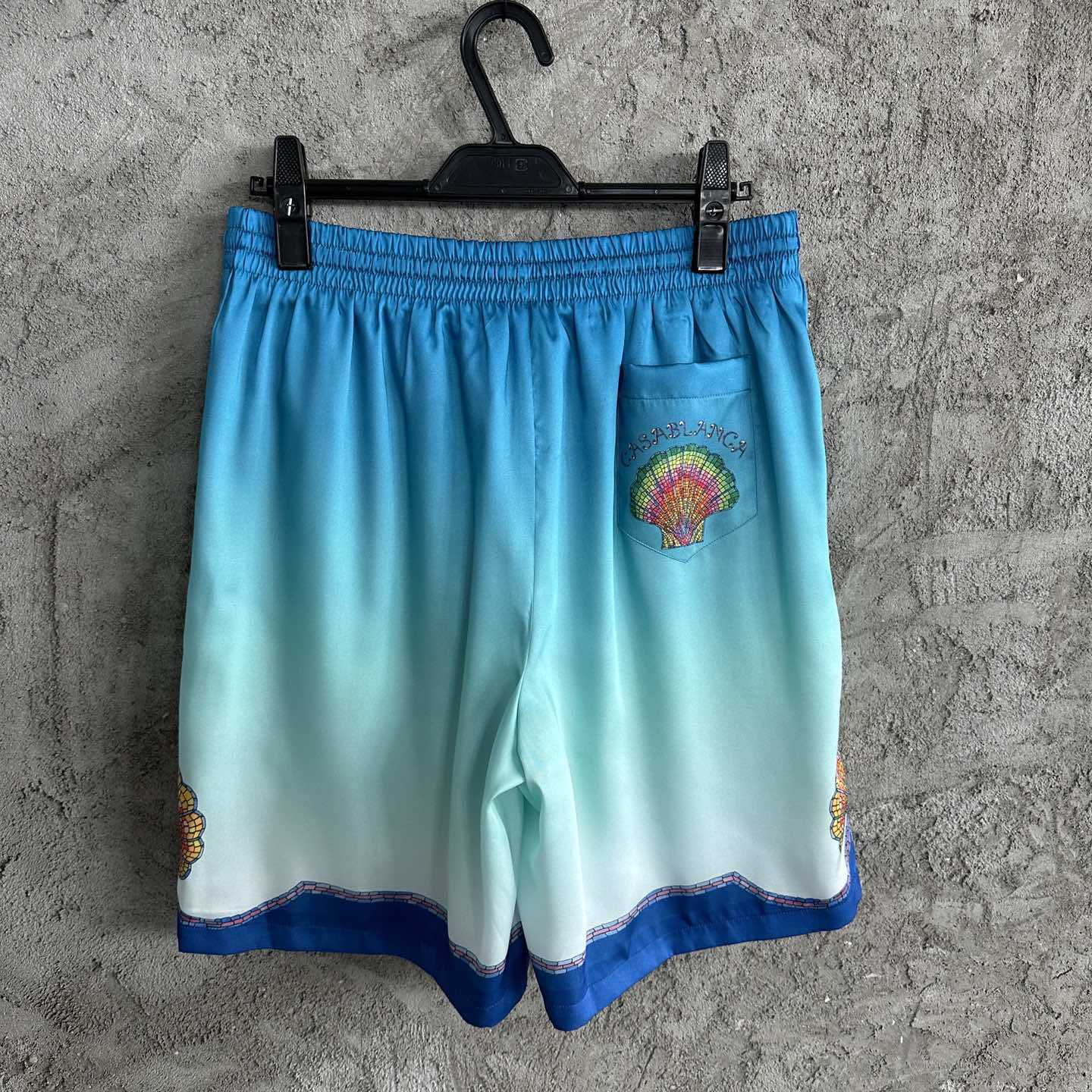 Casablanca Silk Shorts With Drawstring 'Coquillage Color' - FashionPlug