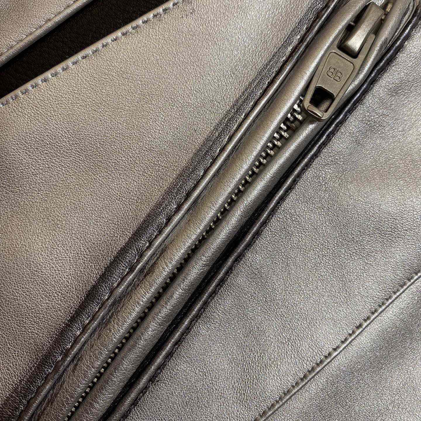 Balenciaga Unity Sports Icon Racer Jacket In Silver - FashionPlug