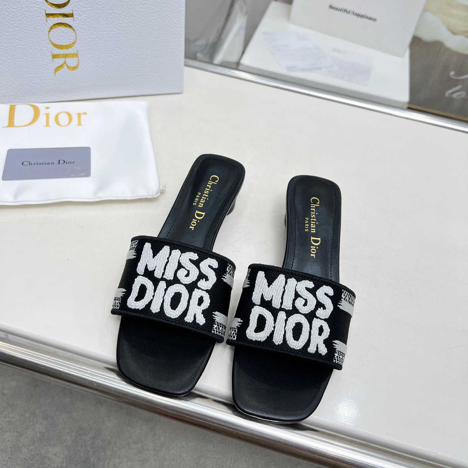 Dior Dway Heeled Slide - FashionPlug