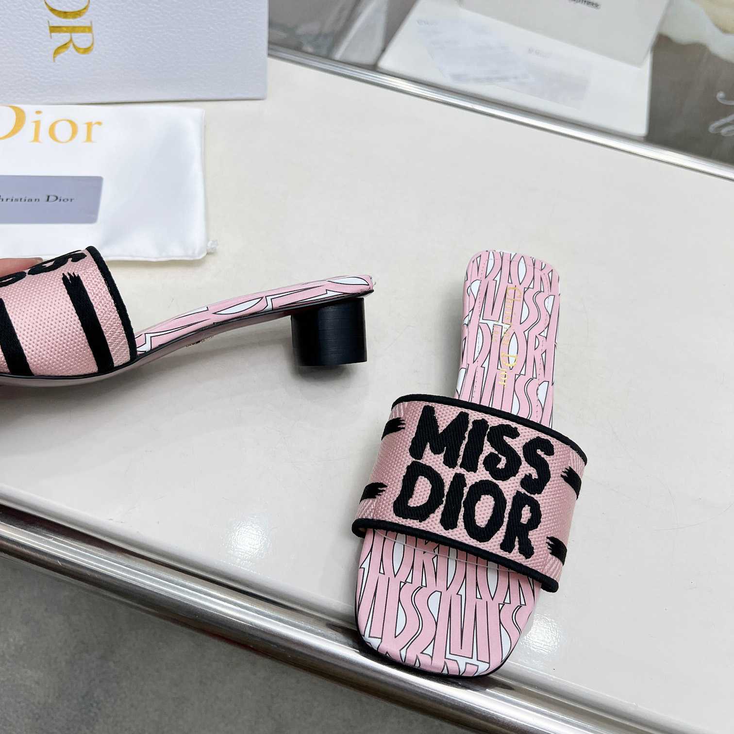 Dior Dway Heeled Slide - FashionPlug