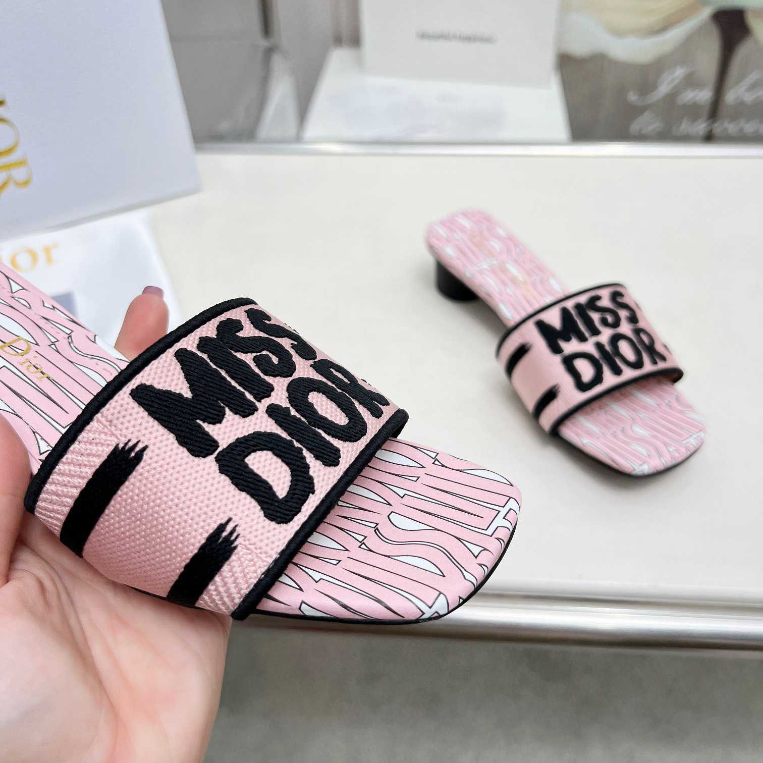 Dior Dway Heeled Slide - FashionPlug