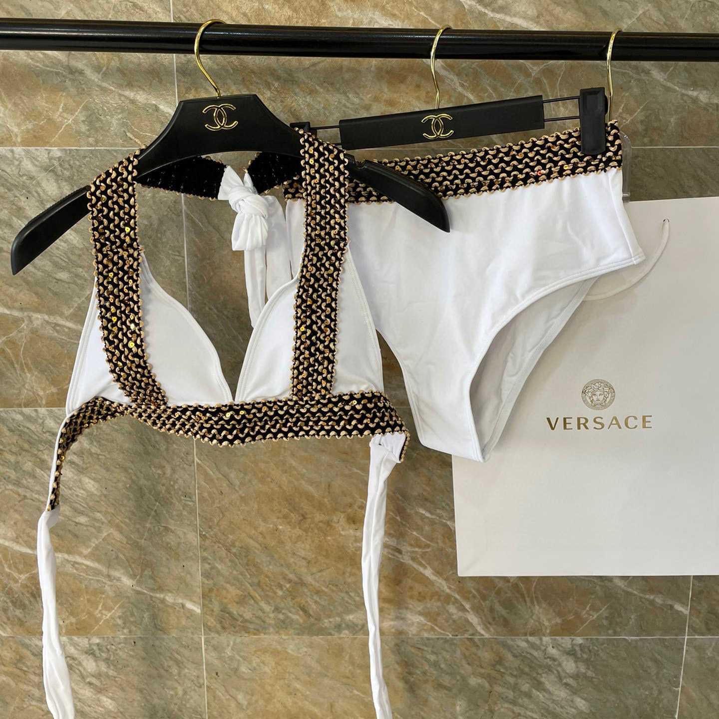 Versace Two-Piece Swimsuit - FashionPlug