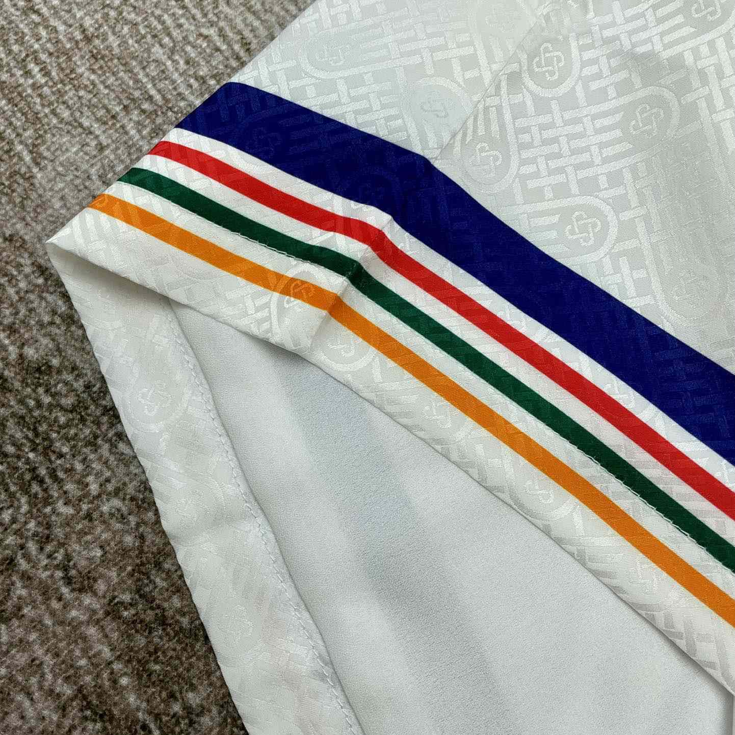 Casablanca Tennis Club Icon Silk Shorts   CA3481 - FashionPlug