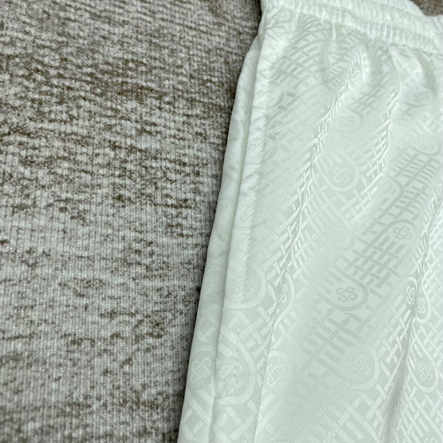 Casablanca Tennis Club Icon Silk Shorts   CA3481 - FashionPlug
