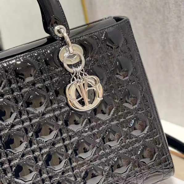 Dior Lady Dior Large Top Handle Bag  (32-25-11cm) - FashionPlug