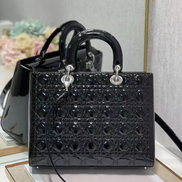 Dior Lady Dior Large Top Handle Bag  (32-25-11cm) - FashionPlug