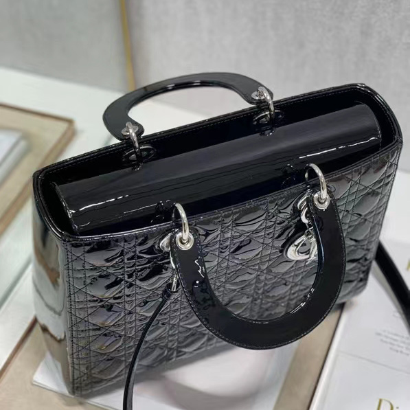 Dior Lady Dior Large Top Handle Bag  (32-25-11cm) - FashionPlug