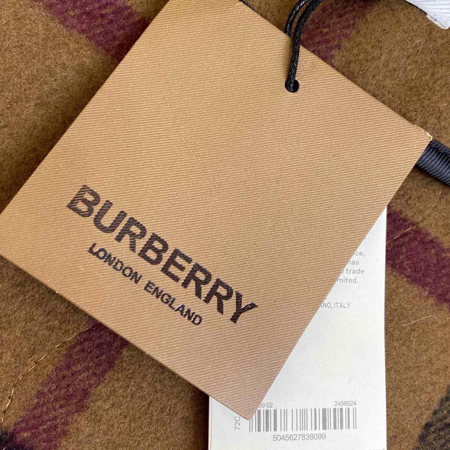 Burberry Check Wool Blend Bomber Jacket - FashionPlug