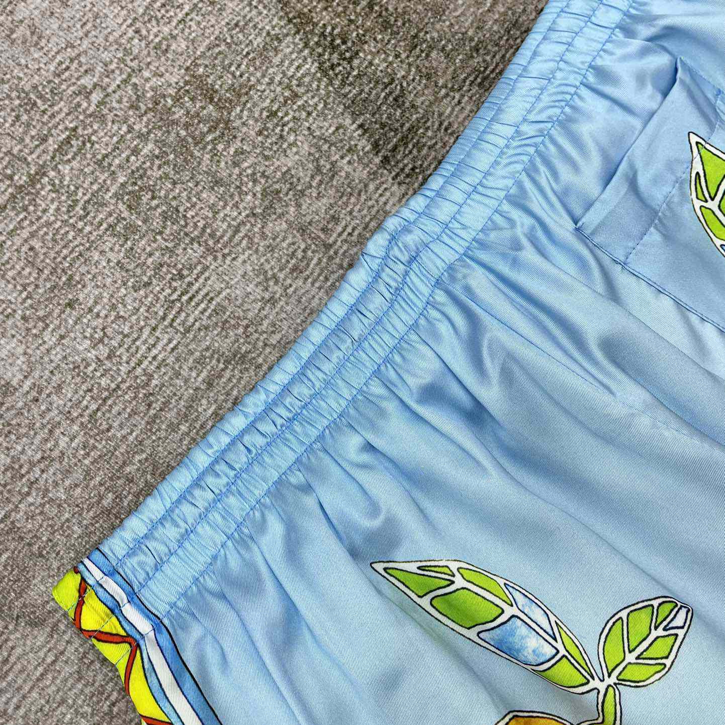 Casablanca Silk Shorts With Drawstrings    CA3487 - FashionPlug