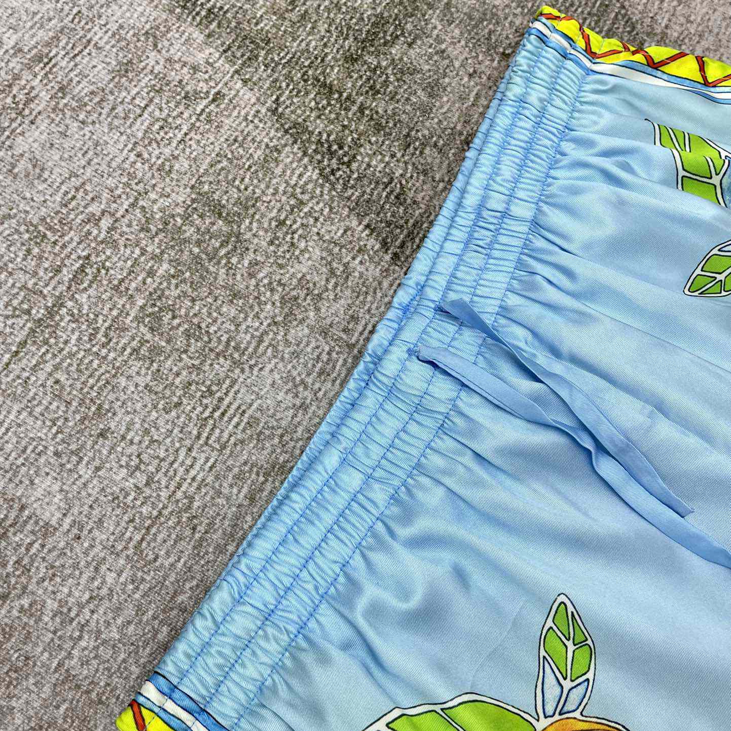 Casablanca Silk Shorts With Drawstrings    CA3487 - FashionPlug