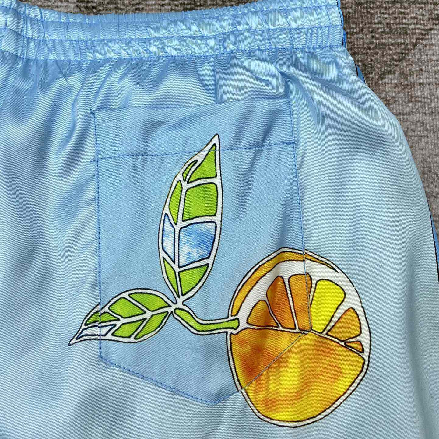 Casablanca Silk Shorts With Drawstrings    CA3487 - FashionPlug