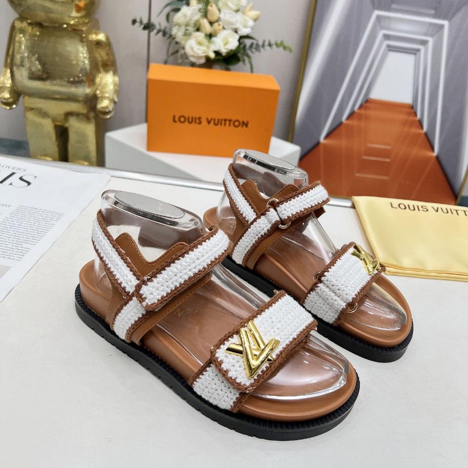 Louis Vuitton LV Sunset Flat Comfort Sandal    - FashionPlug