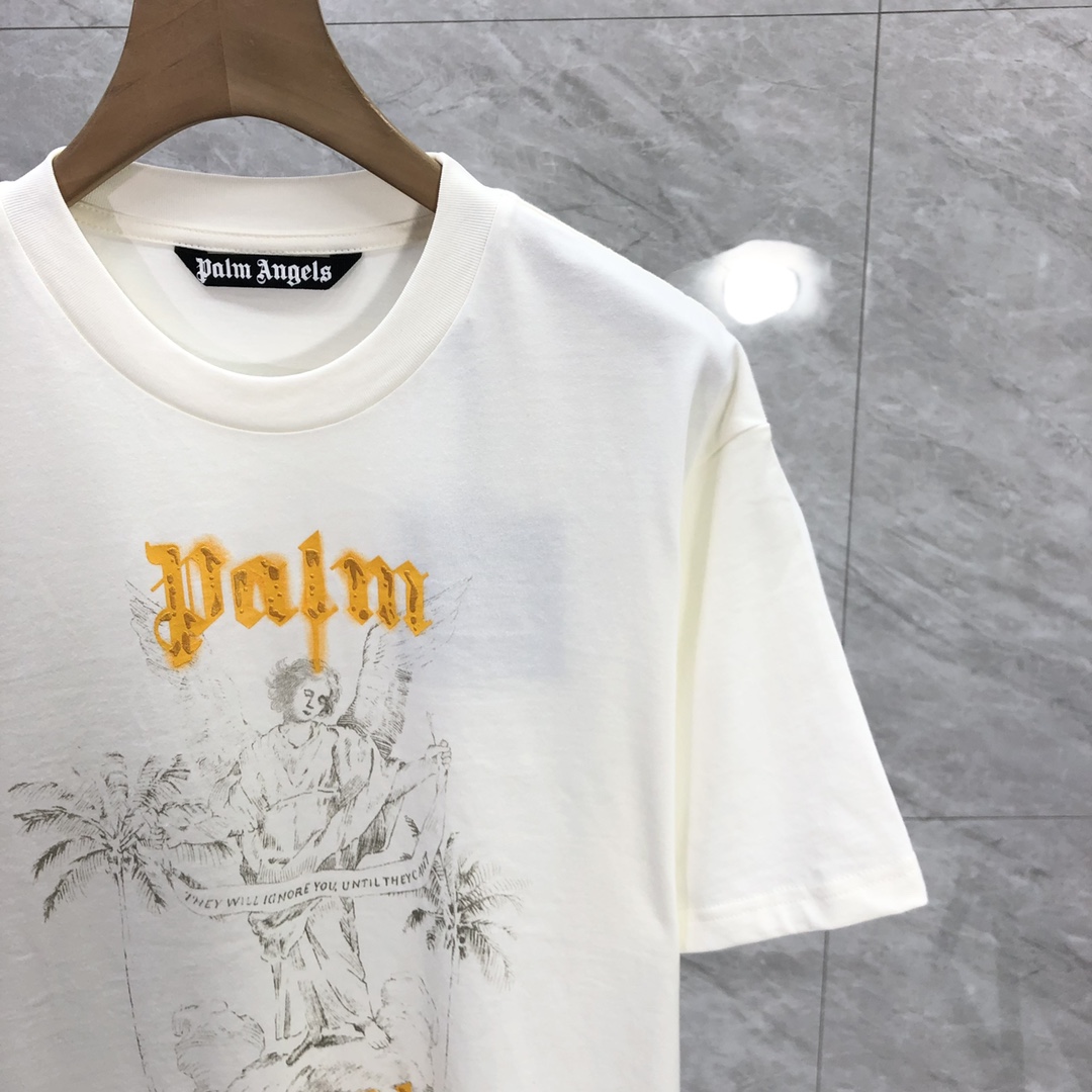 Palm Angels Angel Pencil T-Shirt  - FashionPlug