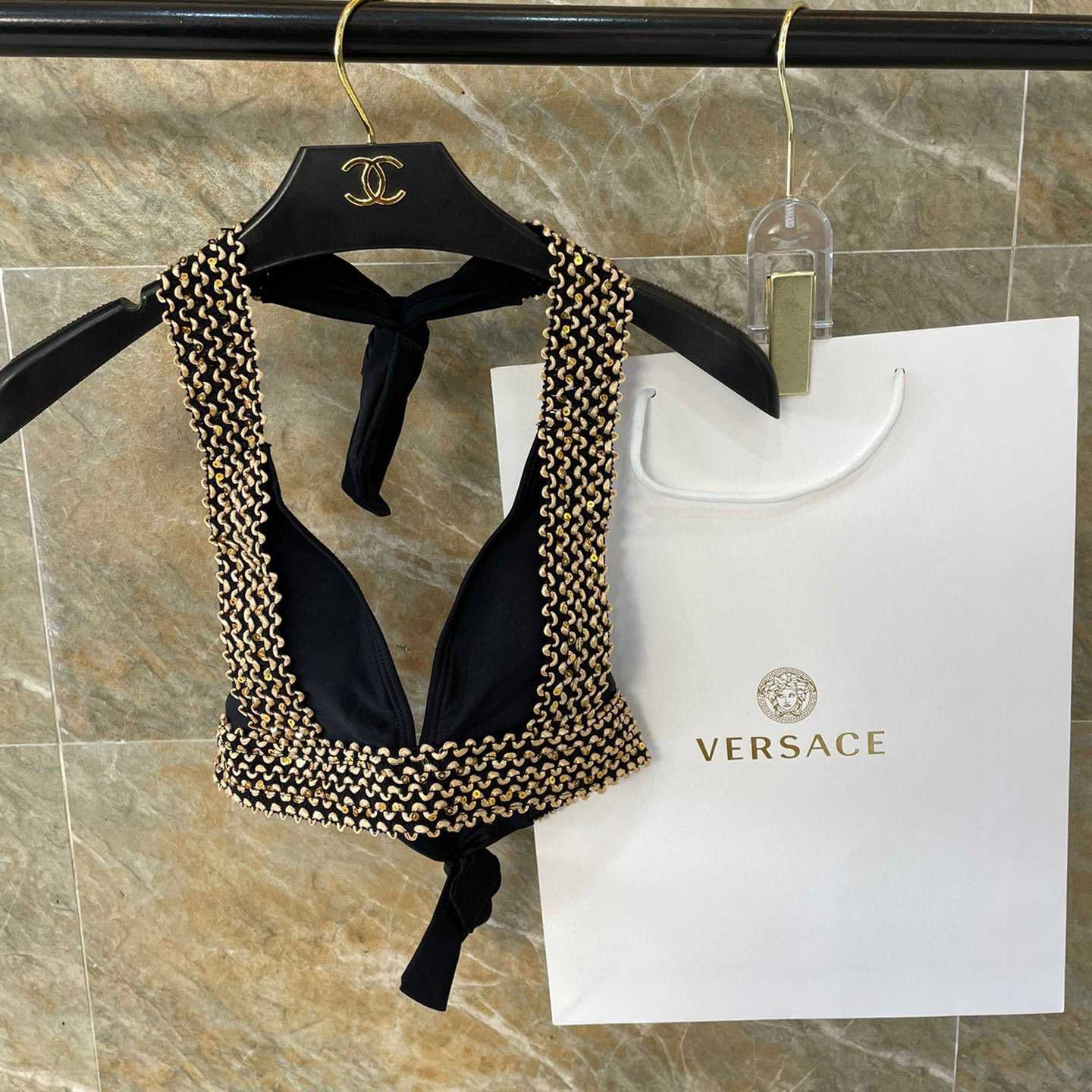 Versace Two-Piece Swimsuit - FashionPlug