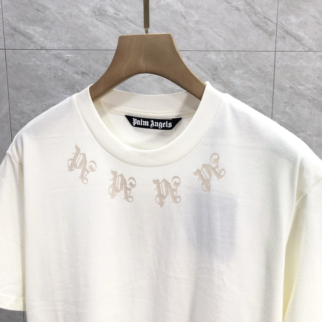 Palm Angels Statement Monogram T-Shirt  - FashionPlug