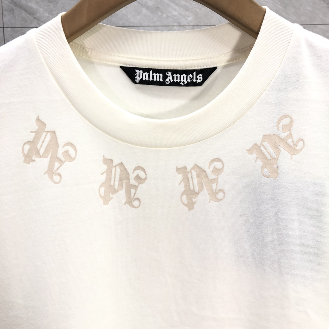Palm Angels Statement Monogram T-Shirt  - FashionPlug