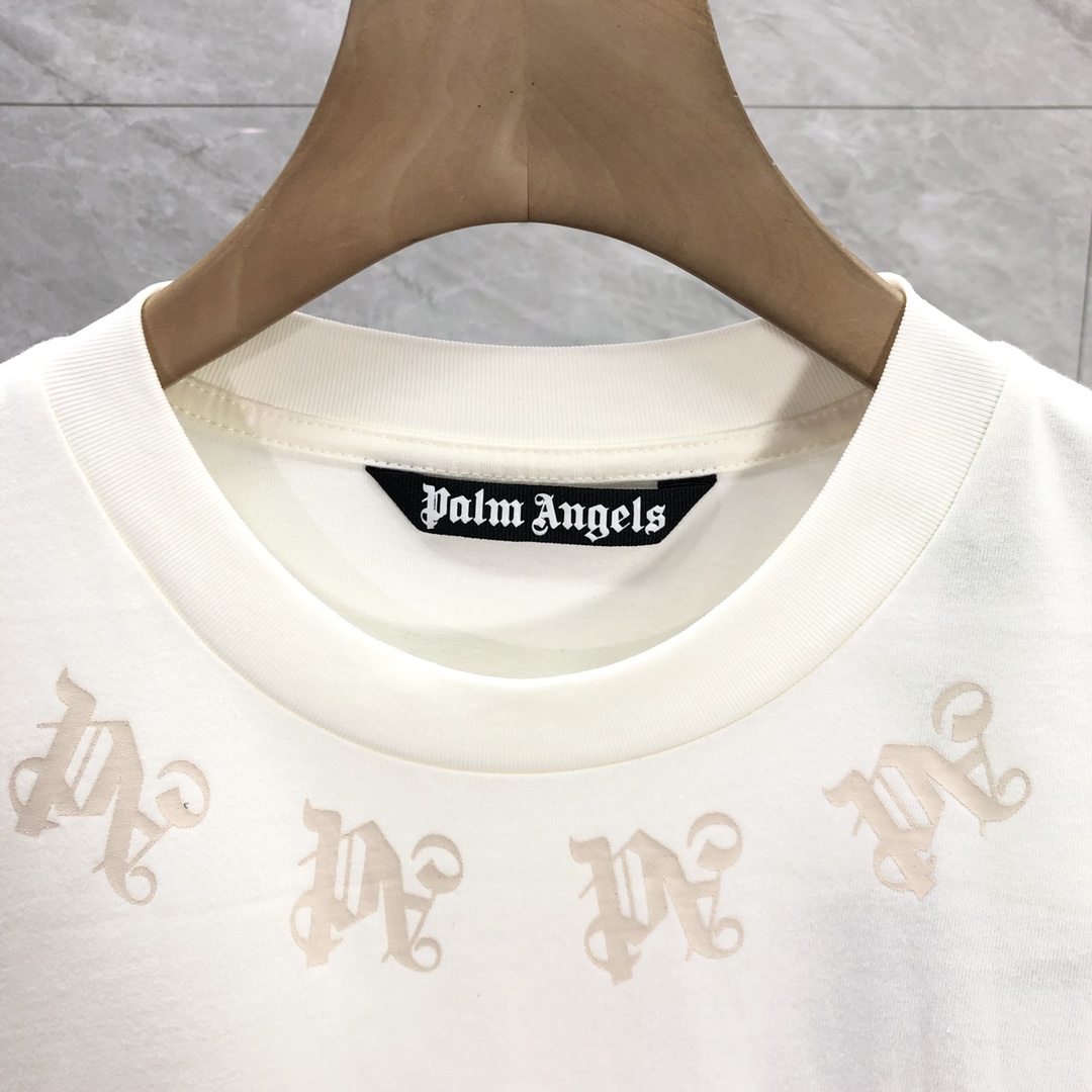 Palm Angels Statement Monogram T-Shirt  - FashionPlug