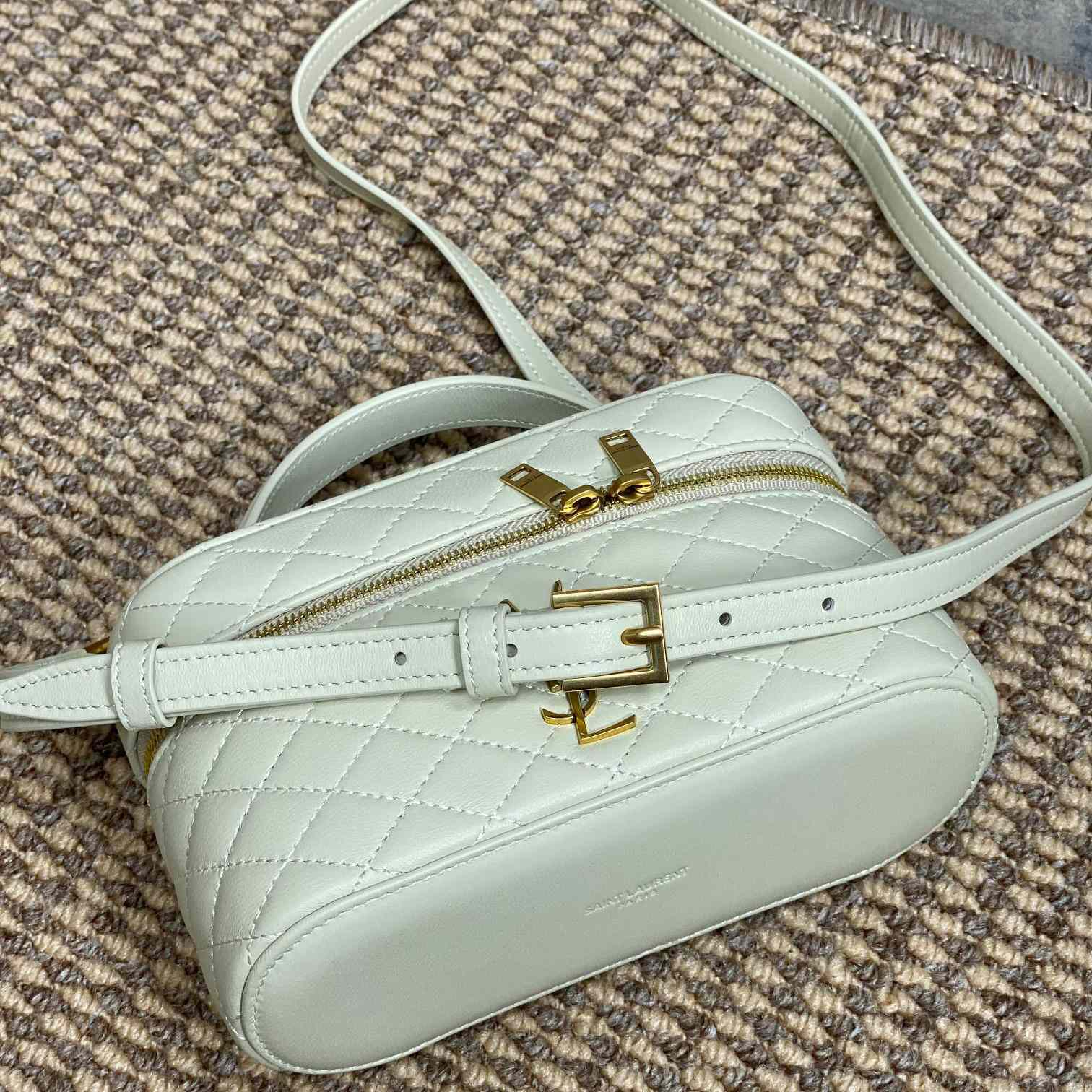 Saint Laurent Gaby Vanity Bag In Lambskin - FashionPlug