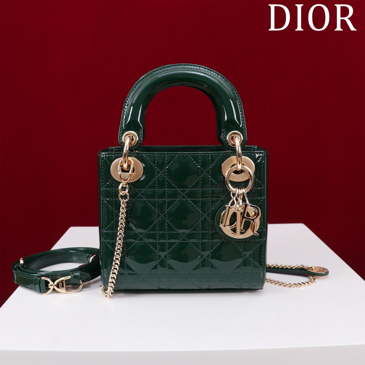 Dior  Lady Dior Bag   17*15*7cm - FashionPlug