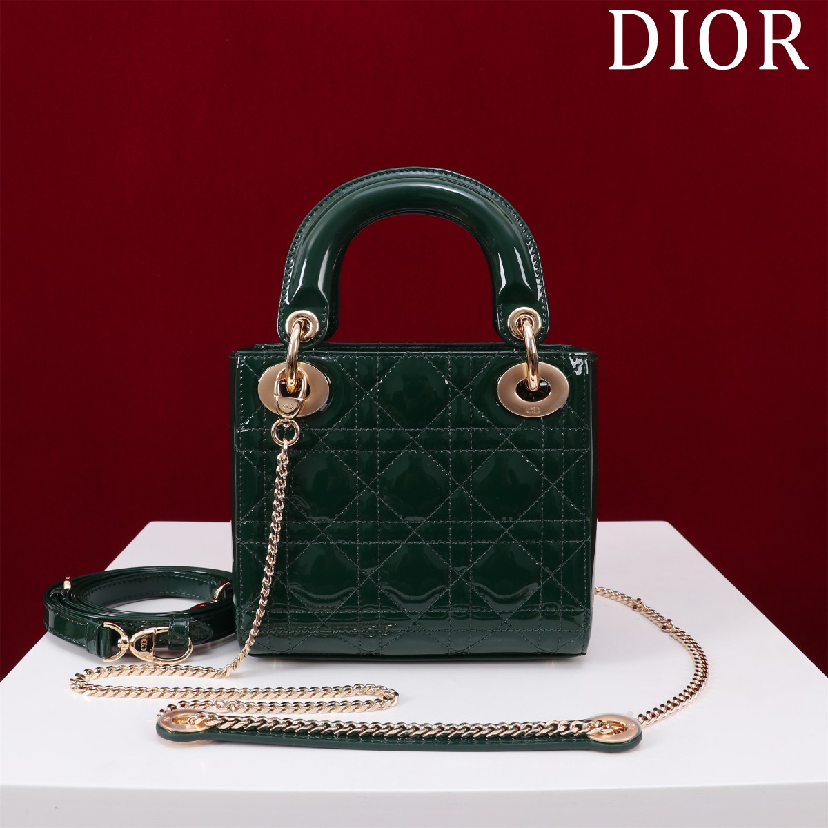 Dior  Lady Dior Bag   17*15*7cm - FashionPlug