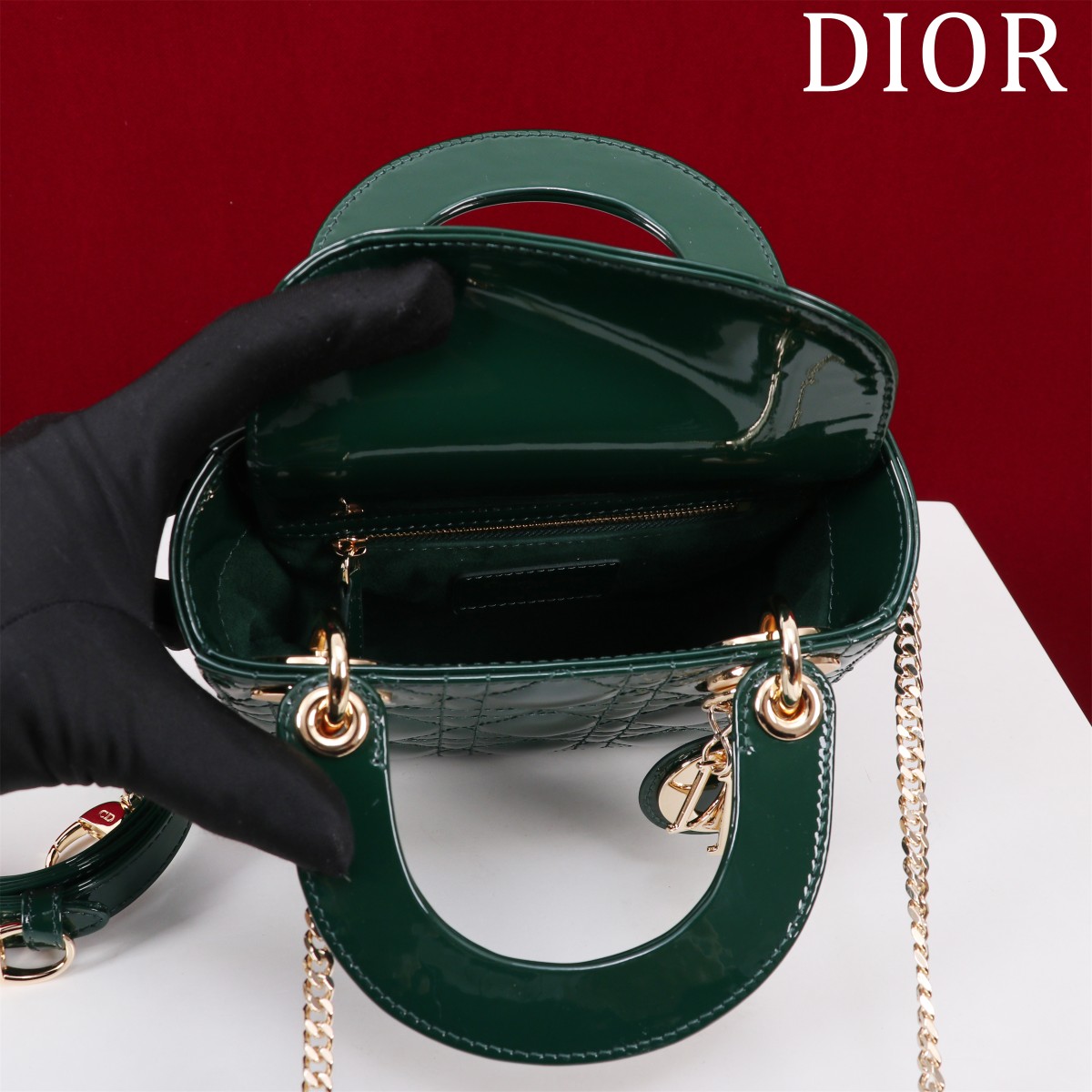 Dior  Lady Dior Bag   17*15*7cm - FashionPlug