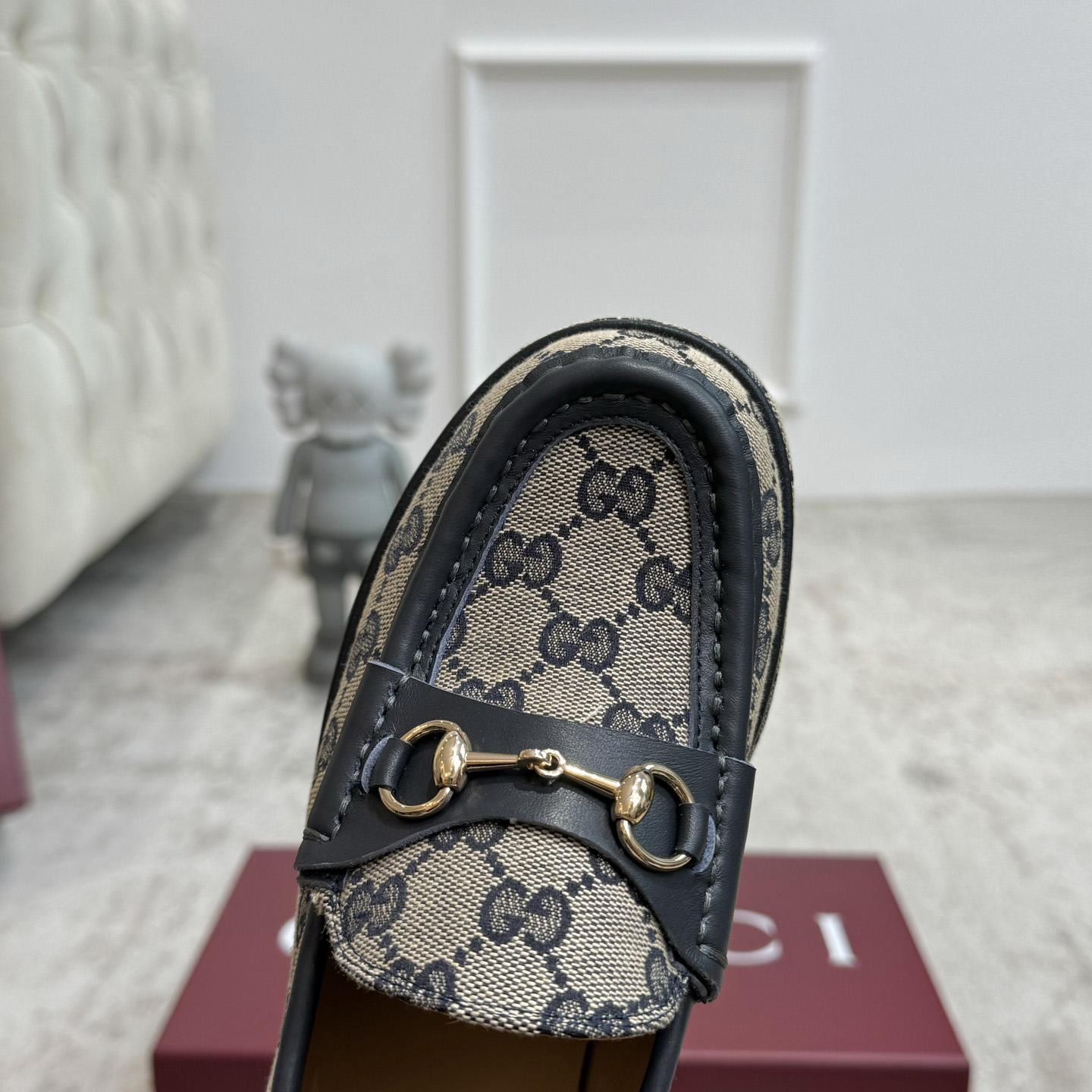 Gucci Women's Horsebit Wedge Loafer - FashionPlug