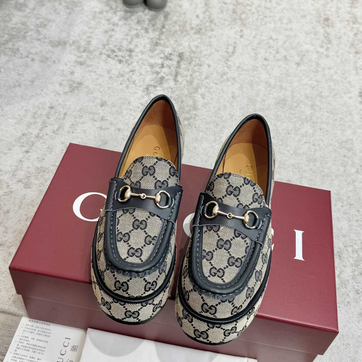 Gucci Women's Horsebit Wedge Loafer - FashionPlug
