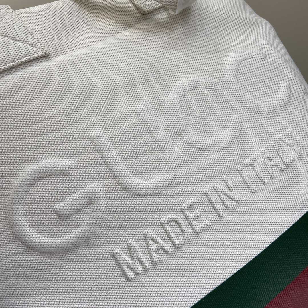 Gucci Canvas Tote Bag With Embossed Detail  （48-48-17cm） - FashionPlug