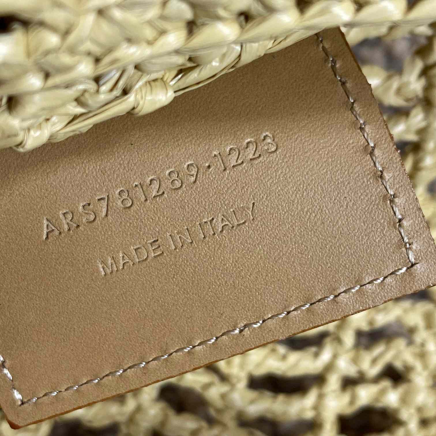 Saint Laurent Oxalis In Raffia Crochet And Leather - FashionPlug