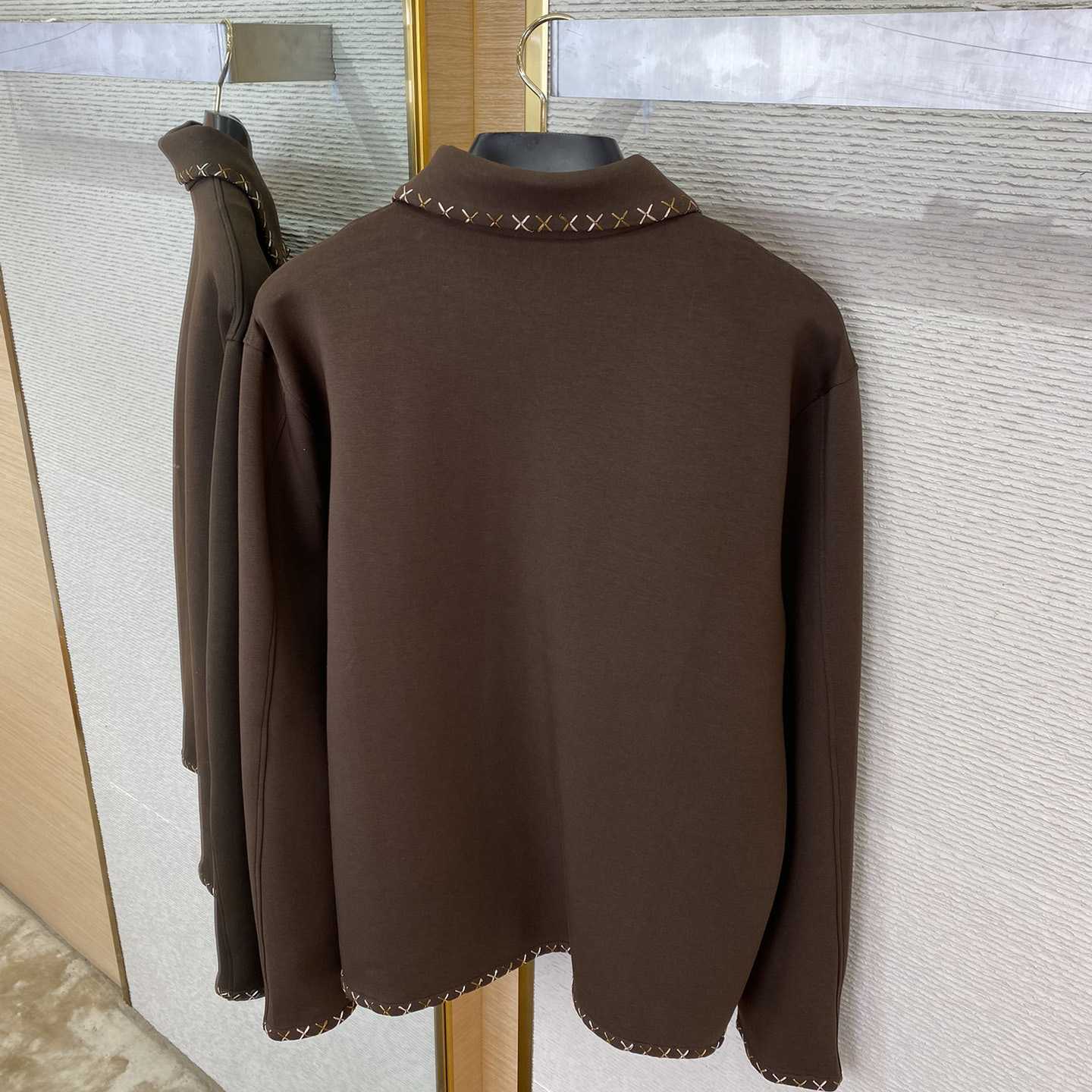 Louis Vuitton Embroidered Cotton Workwear Jacket & Drawstring Pants - FashionPlug