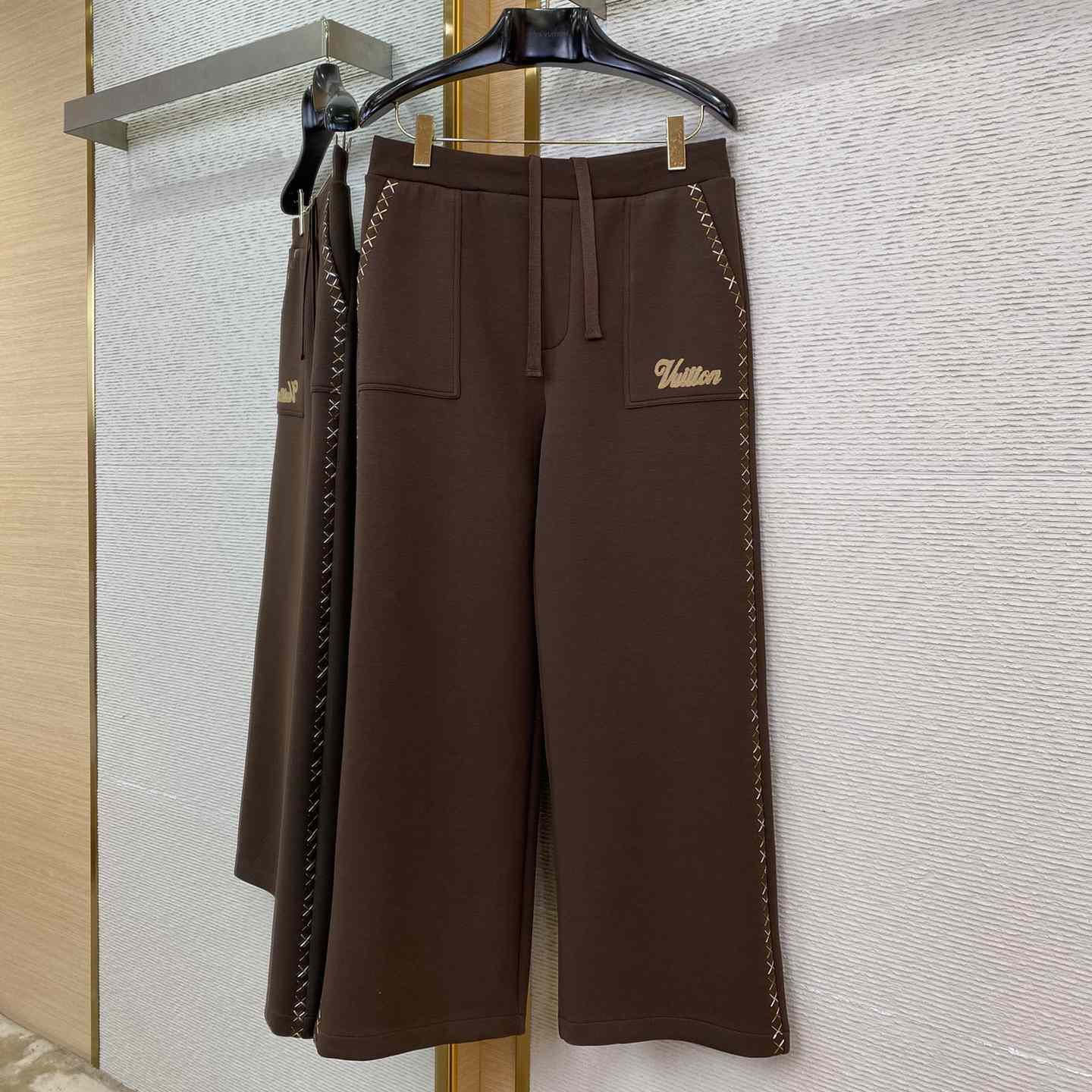 Louis Vuitton Embroidered Cotton Workwear Jacket & Drawstring Pants - FashionPlug