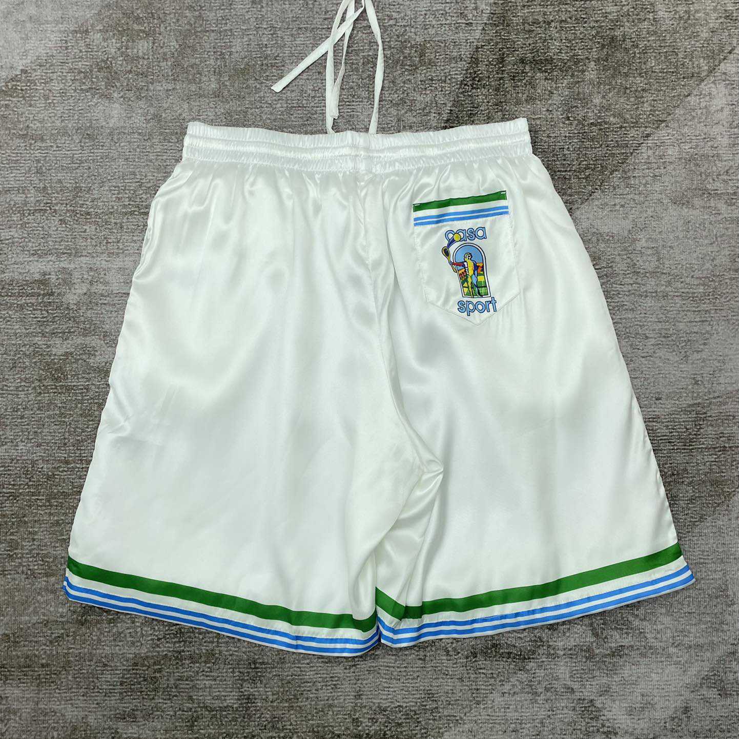 Casablanca Le Jeu Silk Shorts  CA3477 - FashionPlug