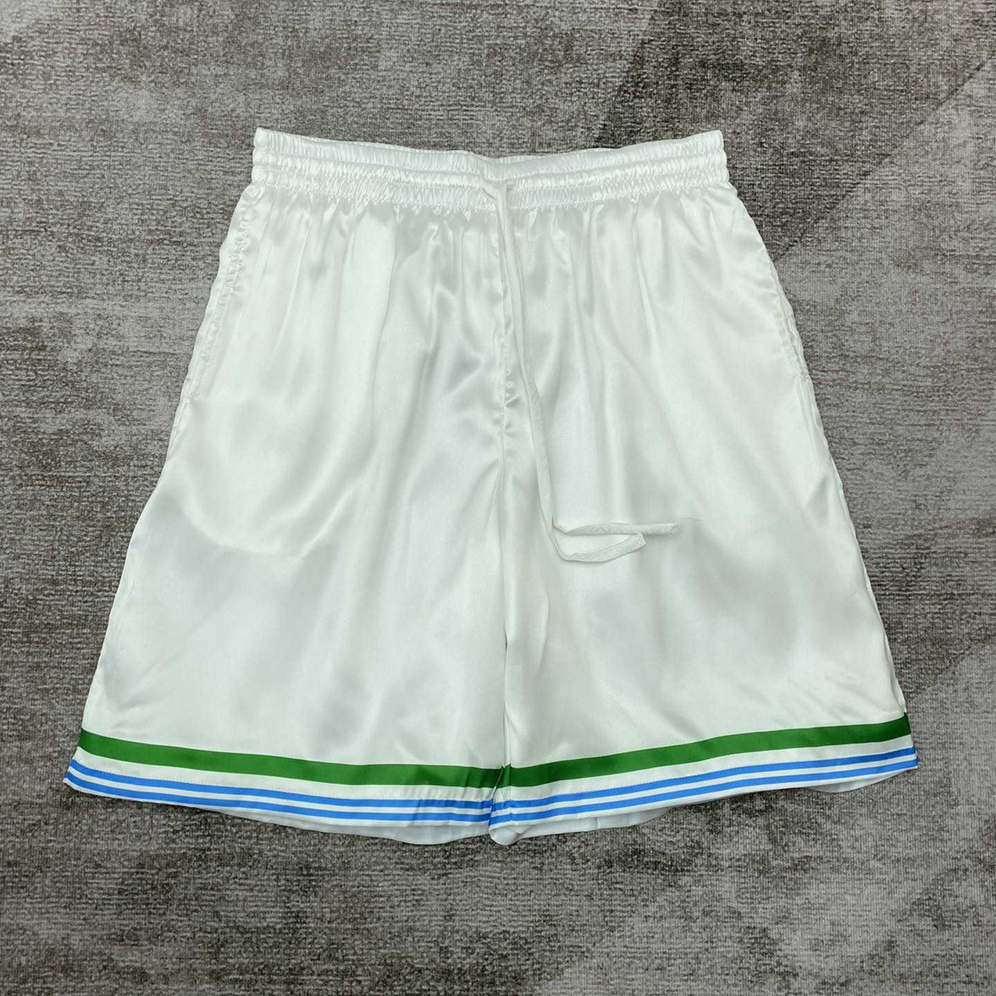 Casablanca Le Jeu Silk Shorts  CA3477 - FashionPlug