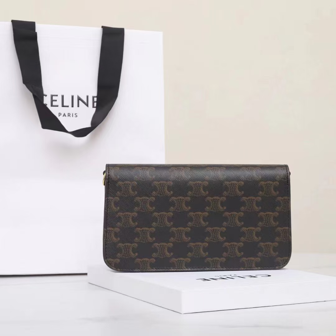 Celine Multipochette In Triomphe Canvas And Calfskin - FashionPlug