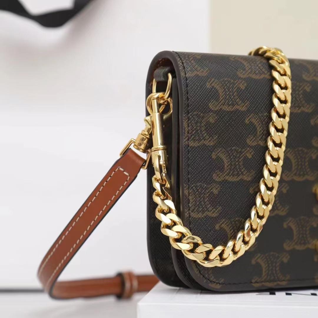 Celine Multipochette In Triomphe Canvas And Calfskin - FashionPlug