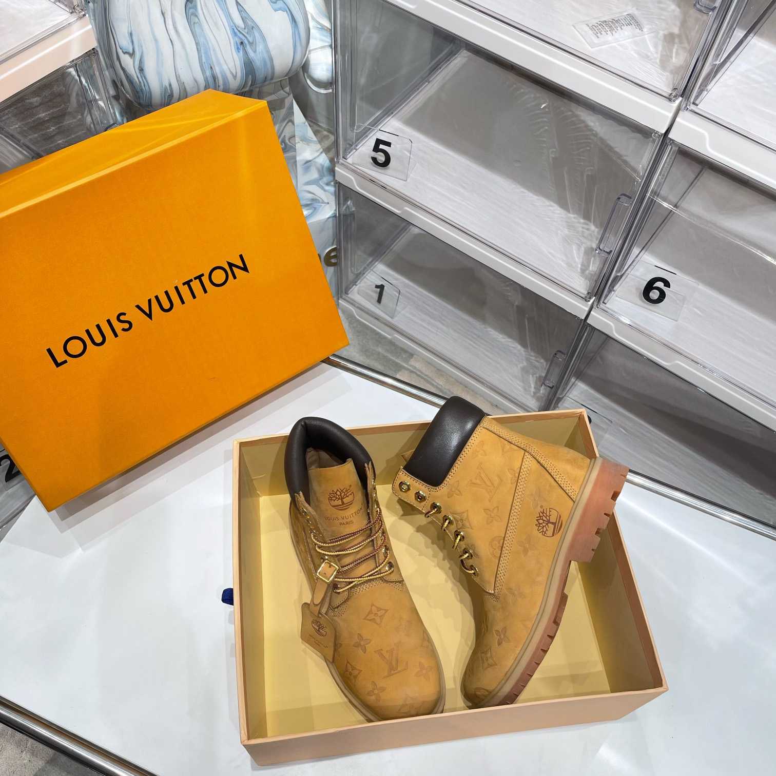 Louis Vuitton Timberland  Ankle Boot - FashionPlug