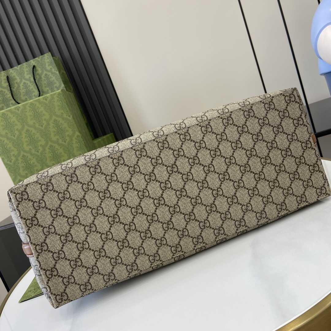 Gucci GG Emblem Medium Tote Bag - FashionPlug
