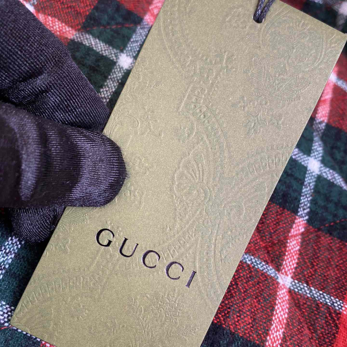 Gucci GG Jacquard Denim Shirt - FashionPlug