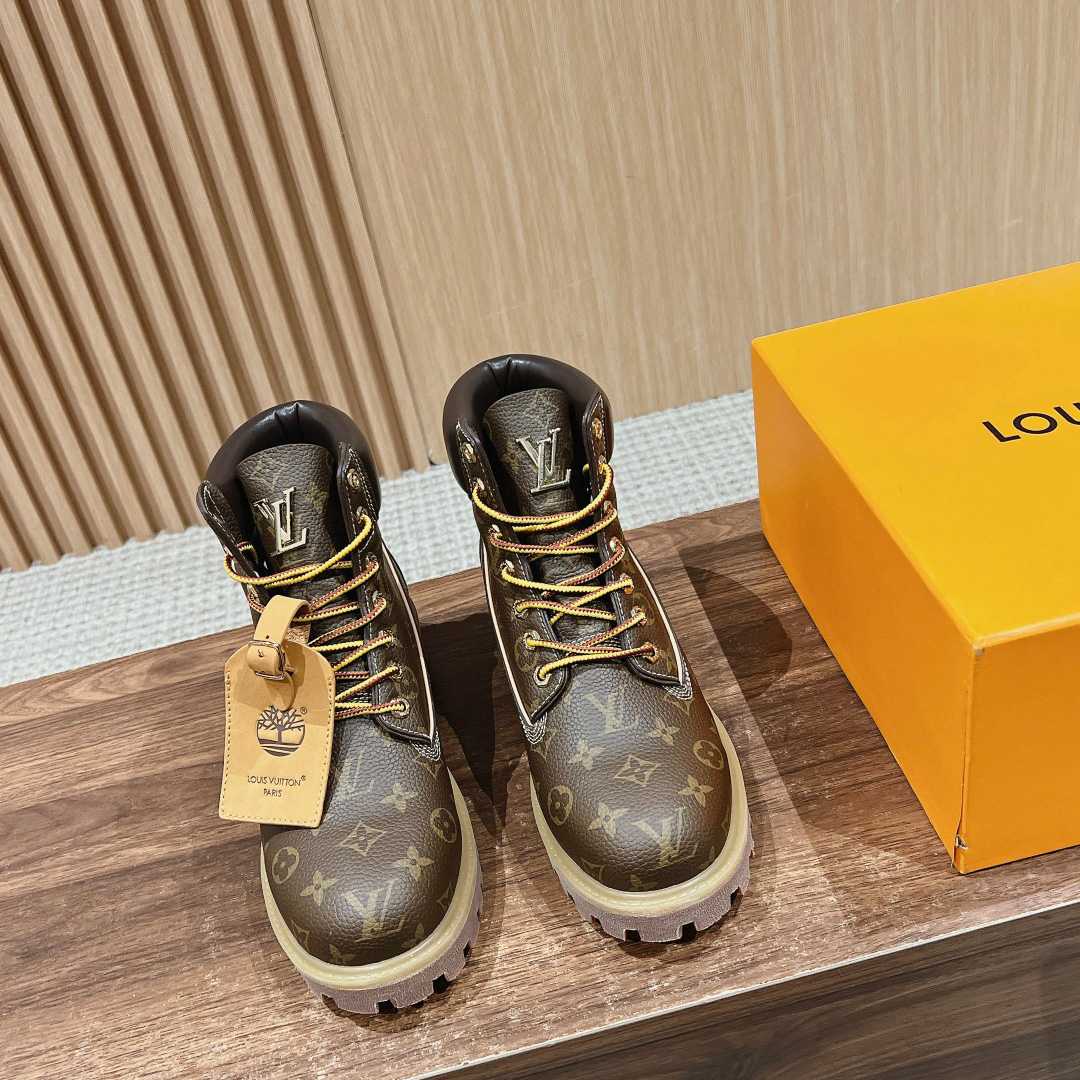 Louis Vuitton x Timberland Ankle Boot - FashionPlug