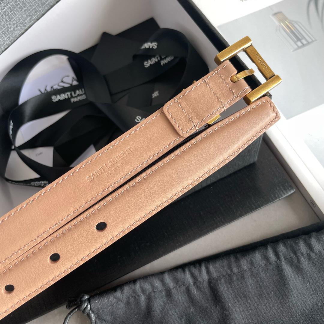 Saint Laurent Leather Belt    20mm - FashionPlug