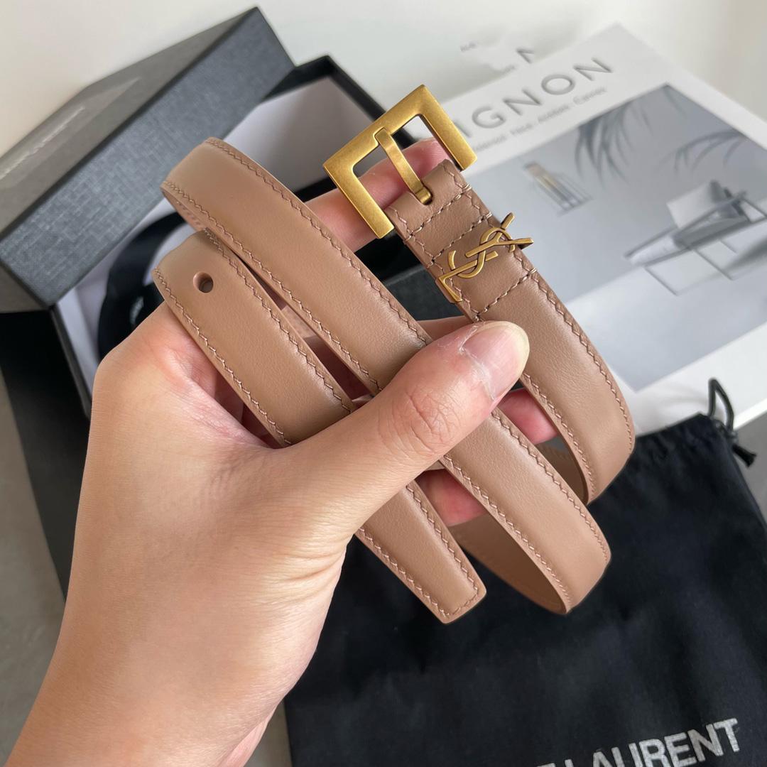 Saint Laurent Leather Belt    20mm - FashionPlug