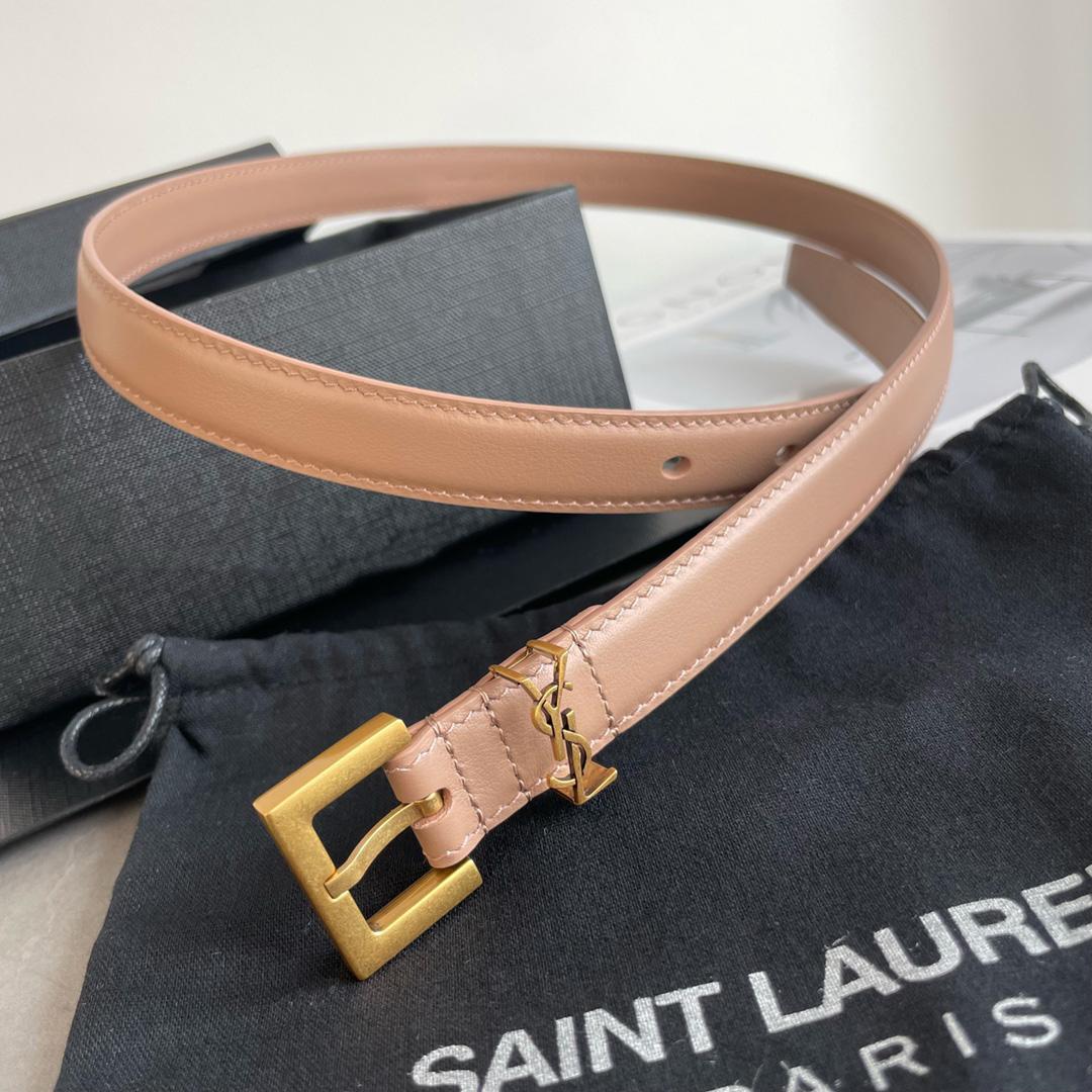 Saint Laurent Leather Belt    20mm - FashionPlug