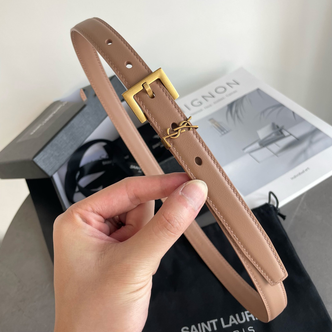 Saint Laurent Leather Belt    20mm - FashionPlug