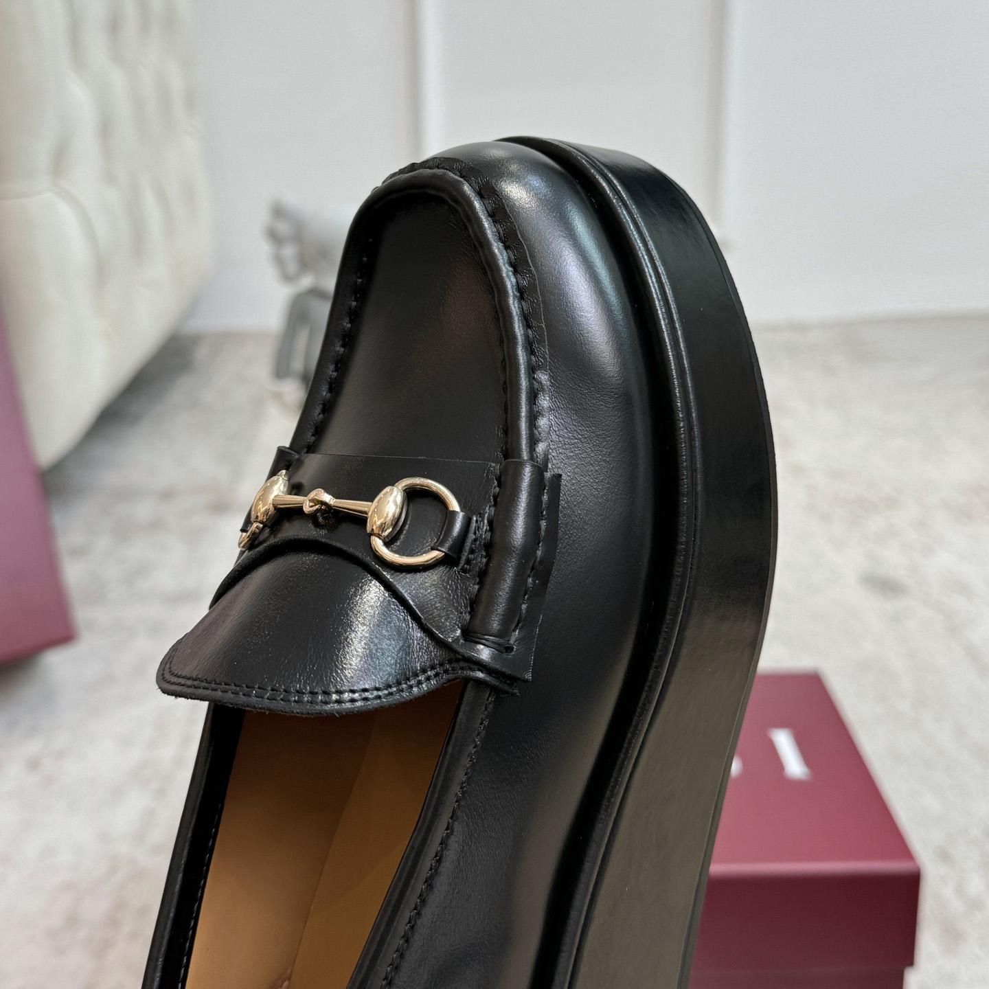 Gucci Women's Horsebit Wedge Loafer - FashionPlug