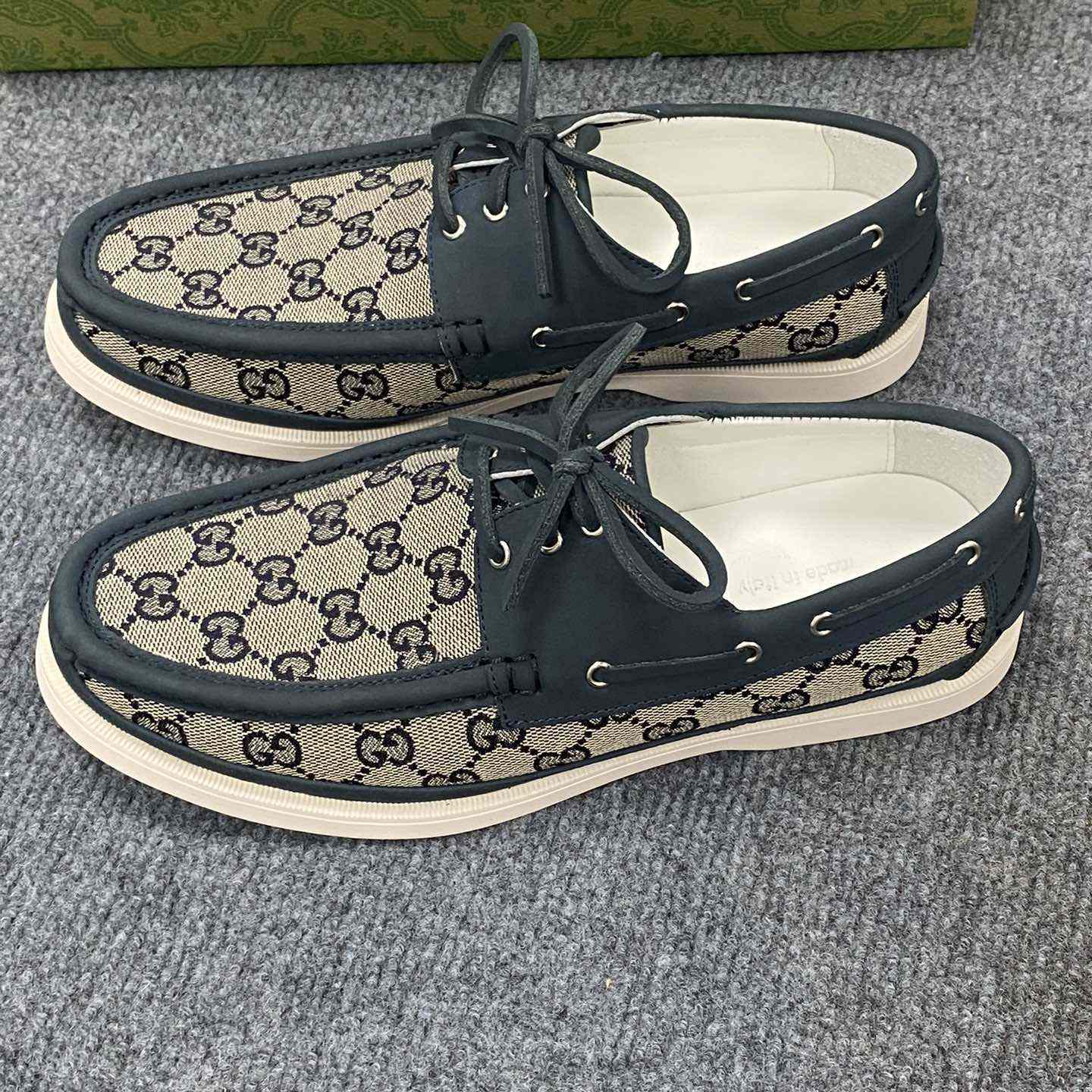 Gucci Men's Original GG Lace-up Loafer - FashionPlug