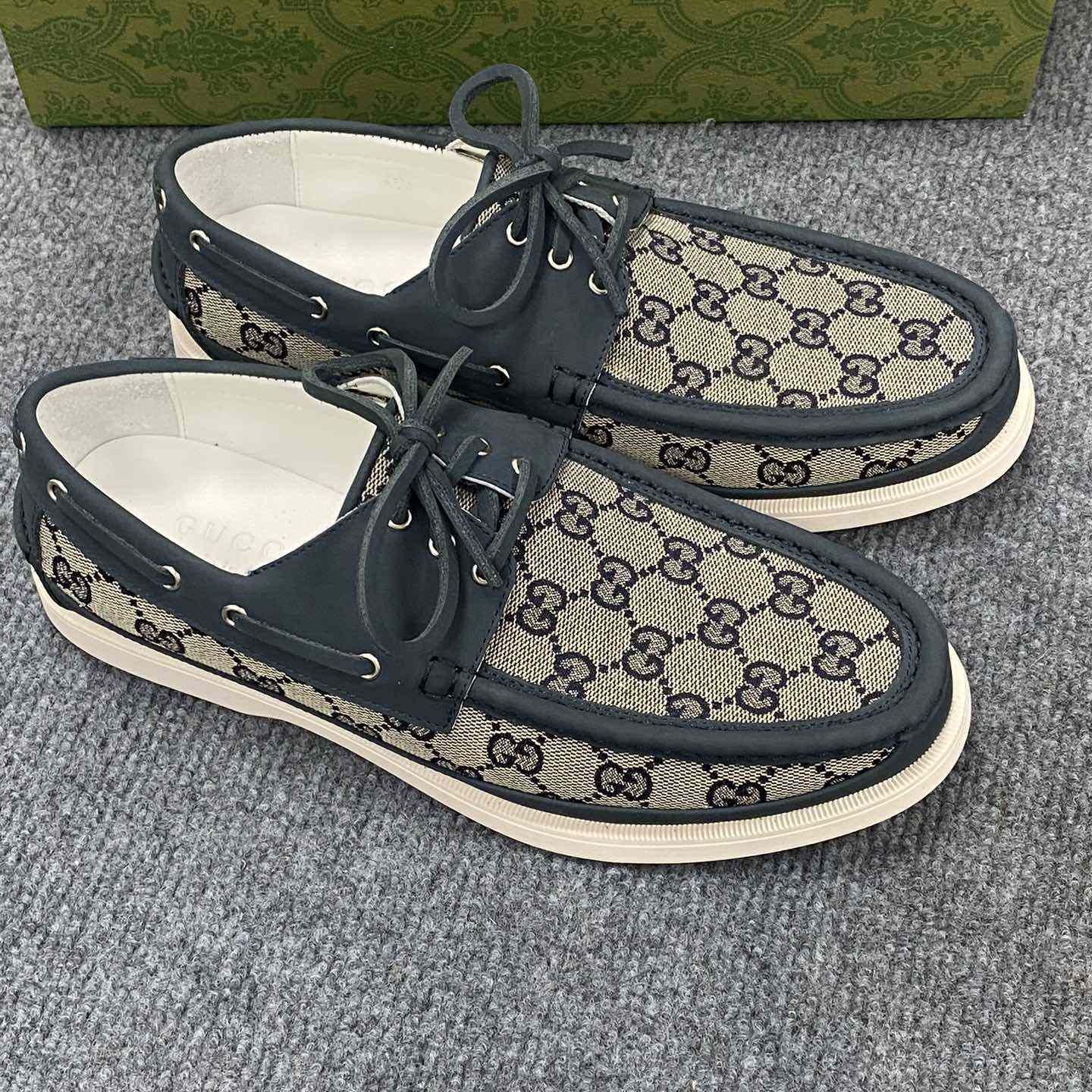 Gucci Men's Original GG Lace-up Loafer - FashionPlug